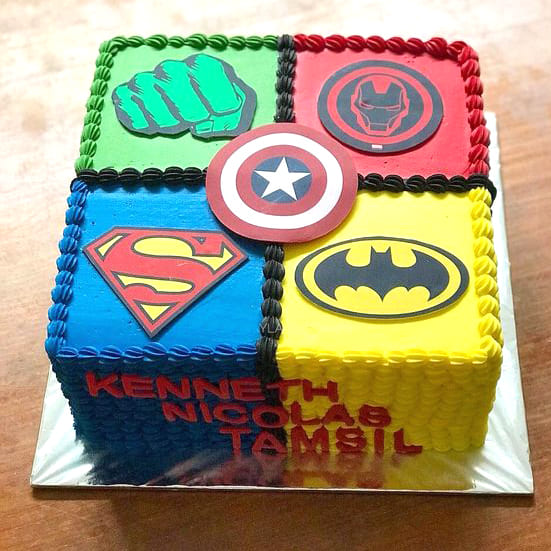 Order Avengers Cake | Photo Cake Online From Mahalakshmi Bakers,Muzaffarpur