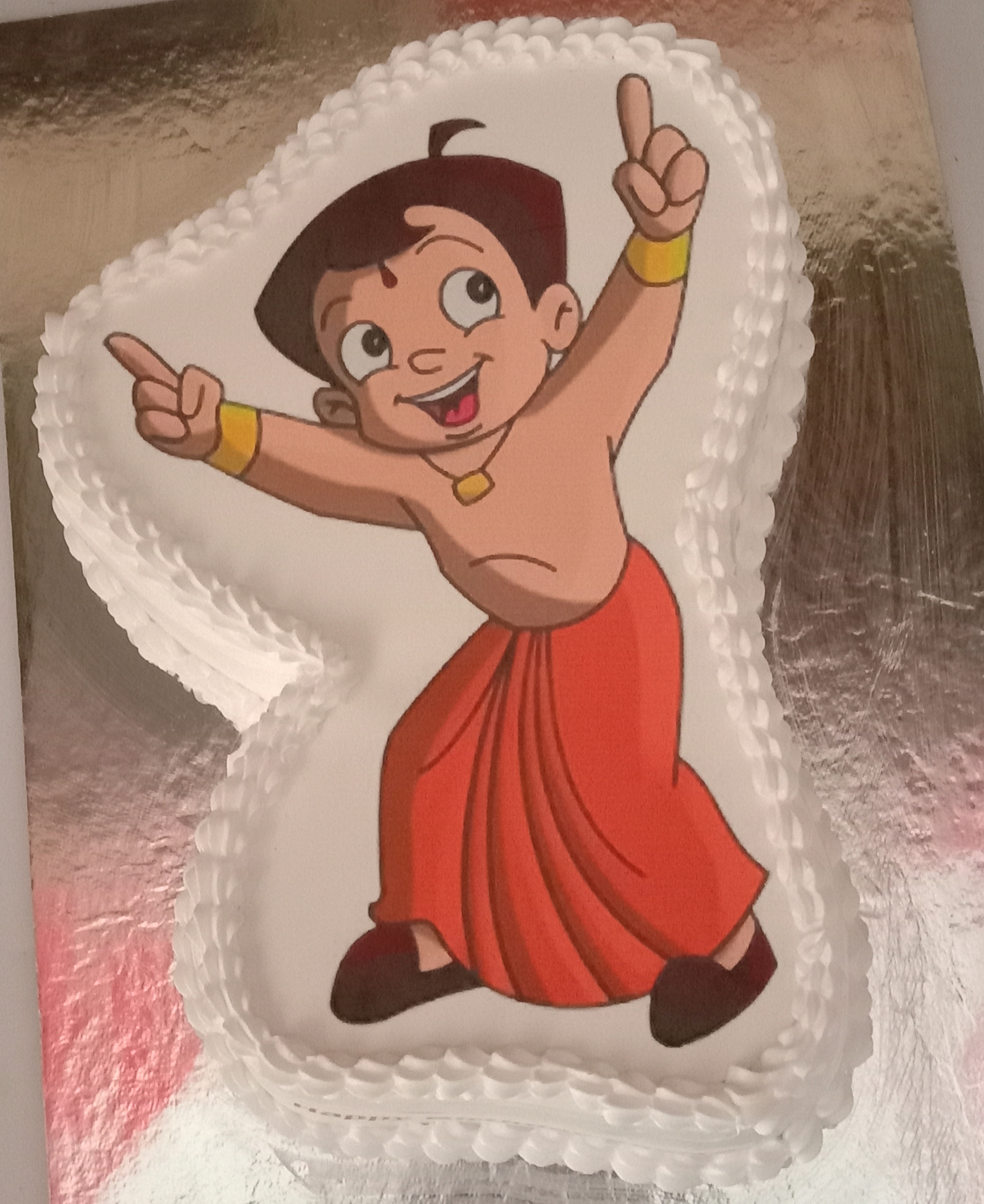 Chota Bheem Cutout Pineapple Cake Delivery in Delhi NCR - ₹1, Cake  Express